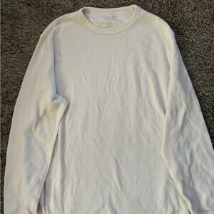 American Eagle Outfitters Cream Long Sleeve Shirt